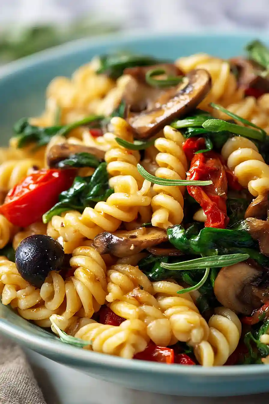 vegan balsamic pasta salad