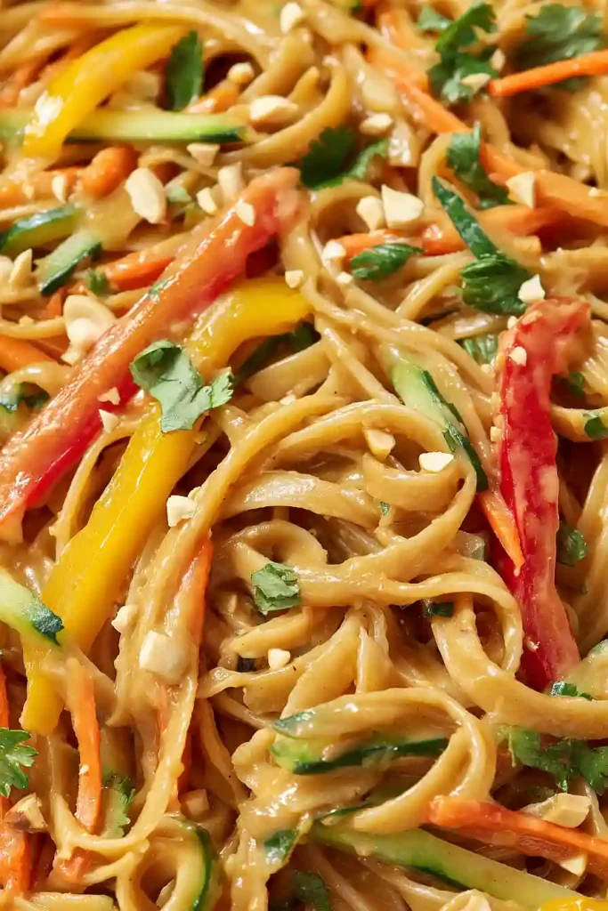 peanut noodle pasta salad