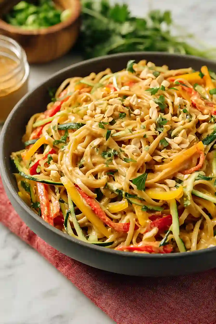 peanut noodle pasta salad