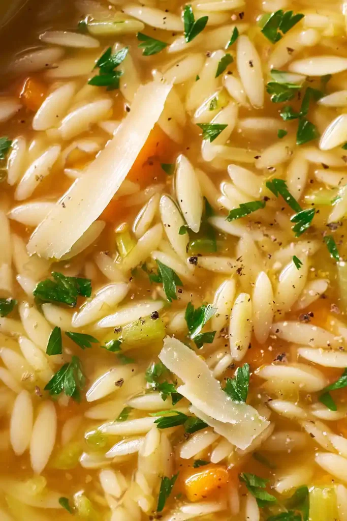 asparagus orzo soup