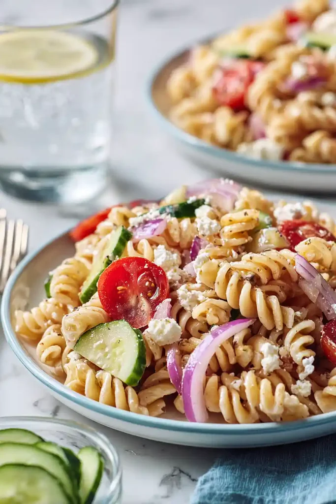 balsamic pasta salad with feta