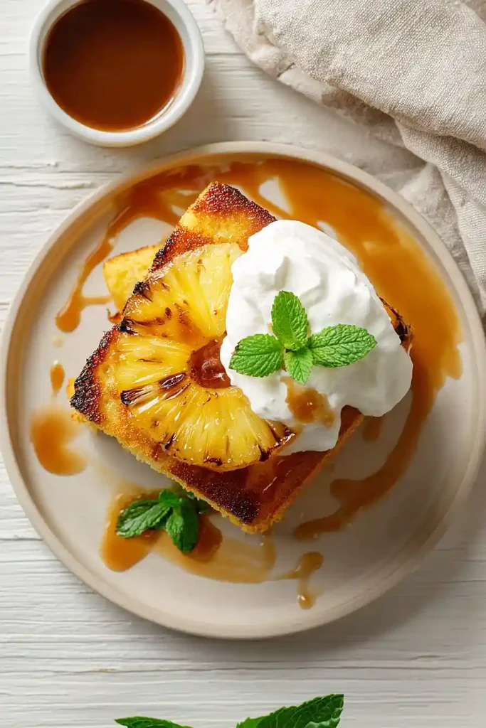 grilled pineapple pound cake