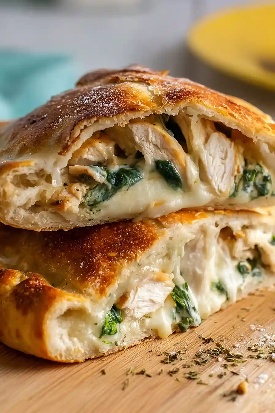 chicken spinach calzone