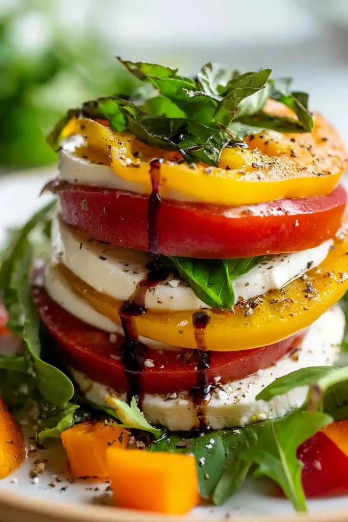 caprese tower salad