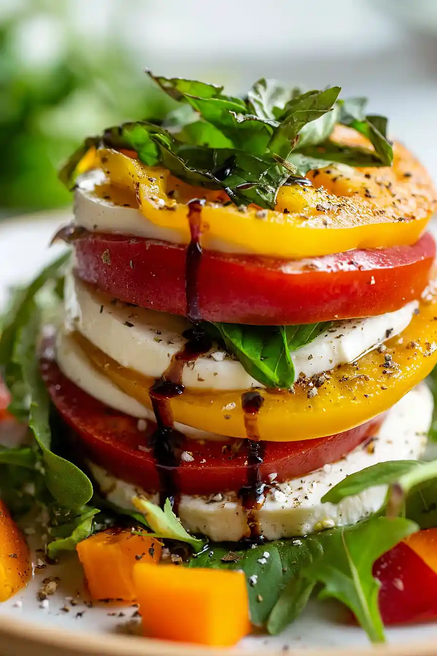 caprese tower salad