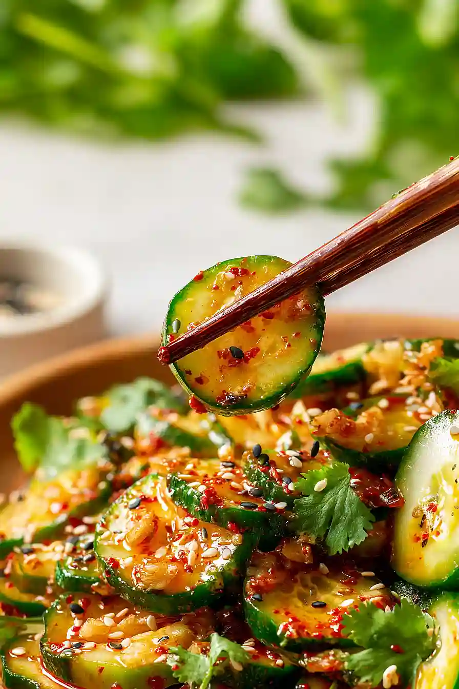 kimchi cucumber salad