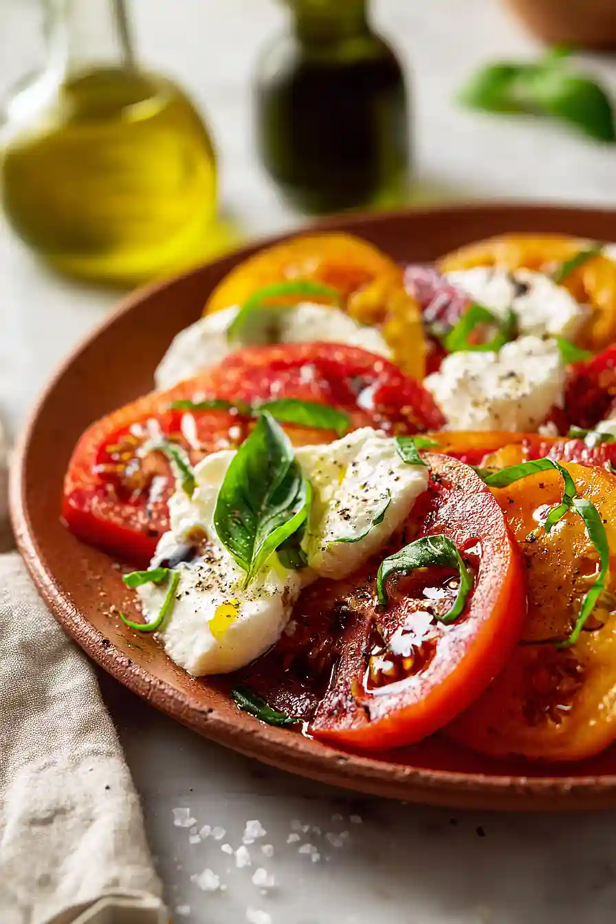 vegan caprese salad