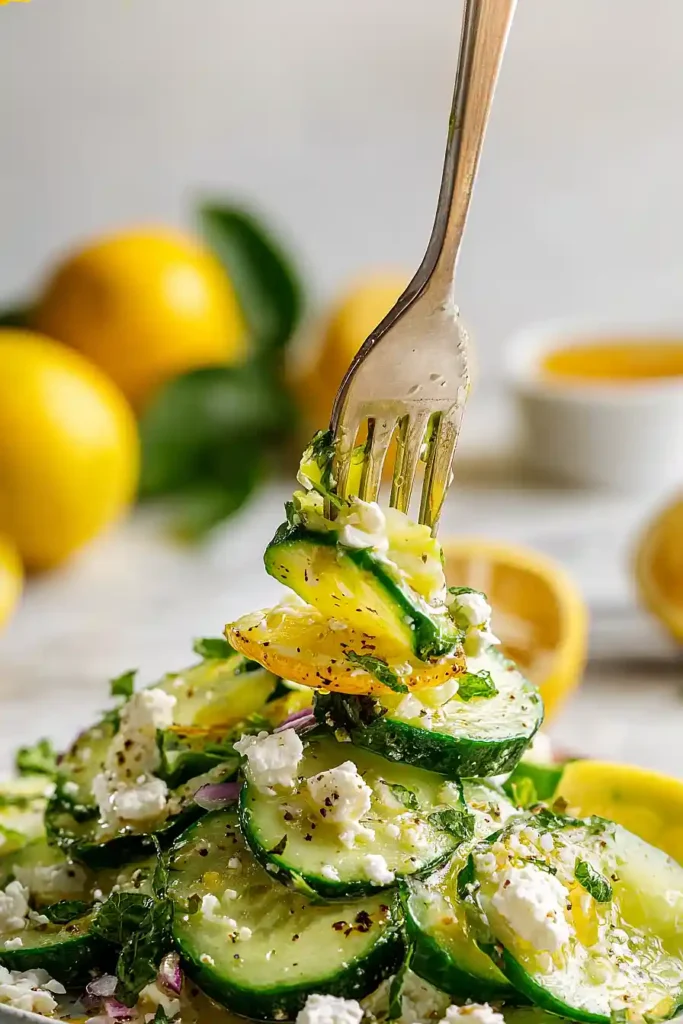 lemon cucumber salad