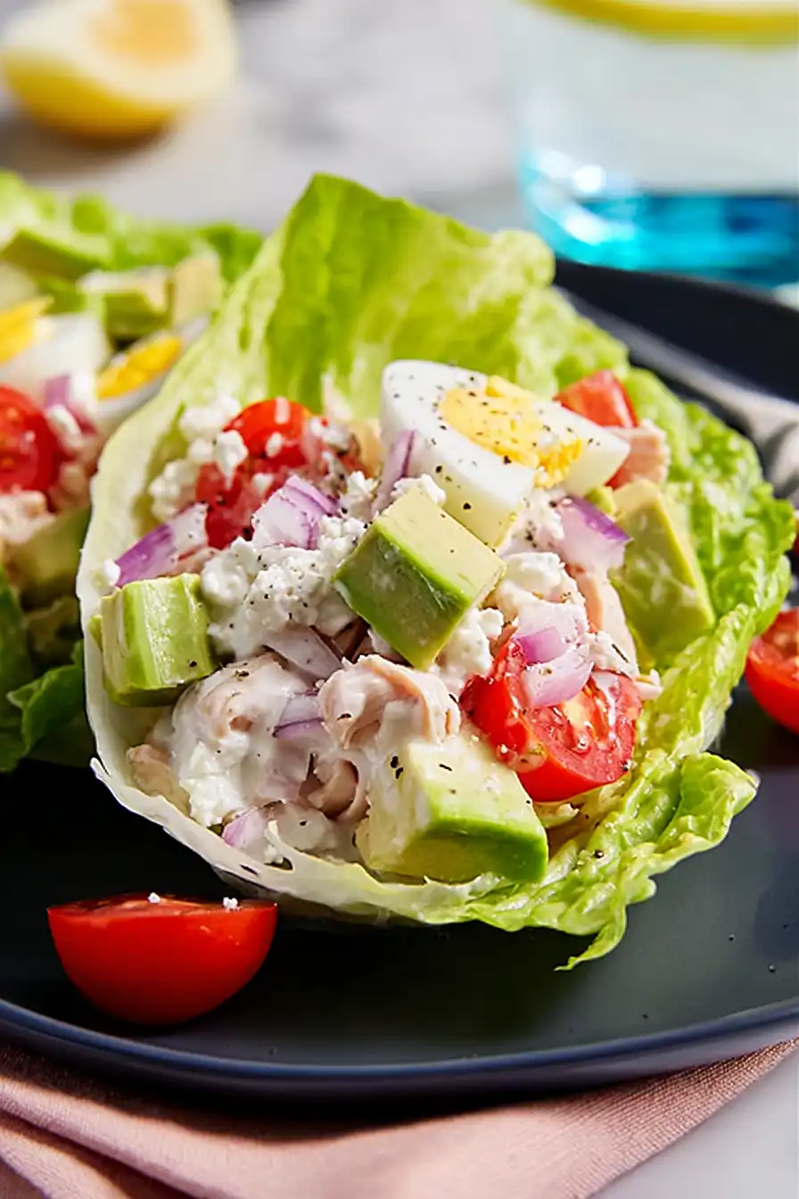 cobb salad lettuce wraps