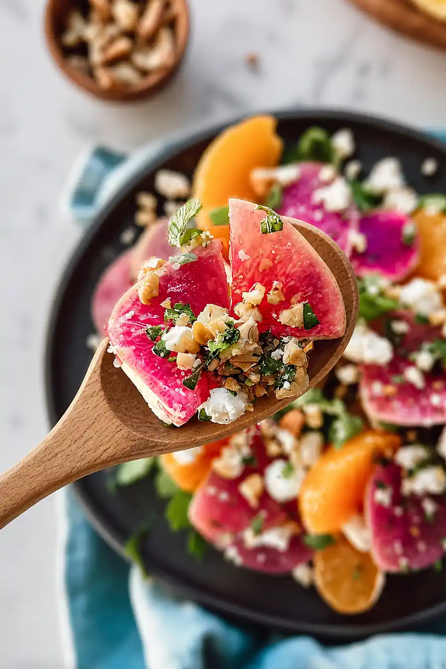 watermelon radish salad