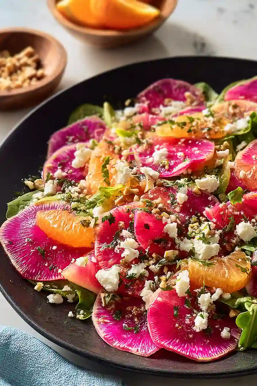 watermelon radish salad