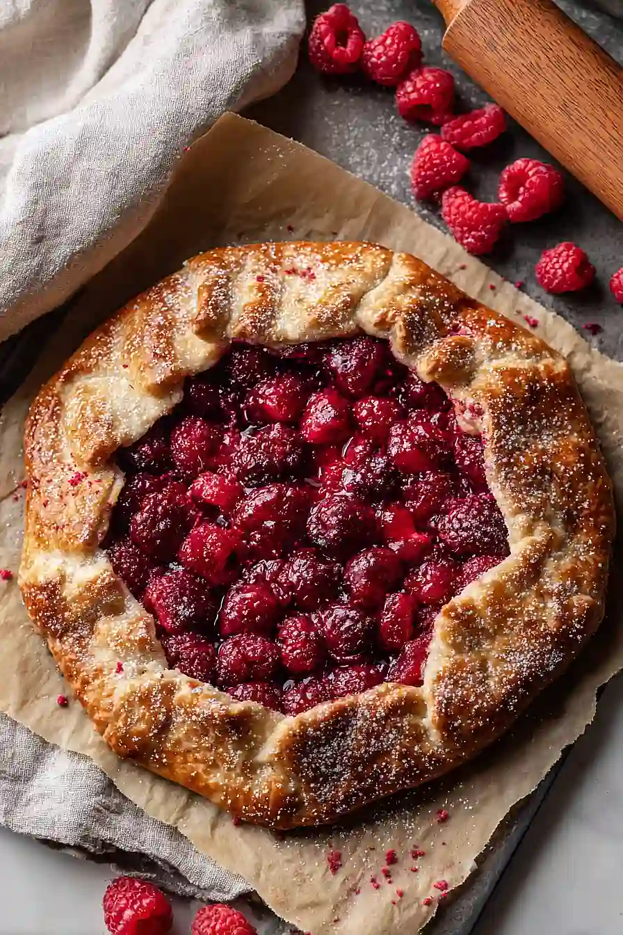 raspberry galette